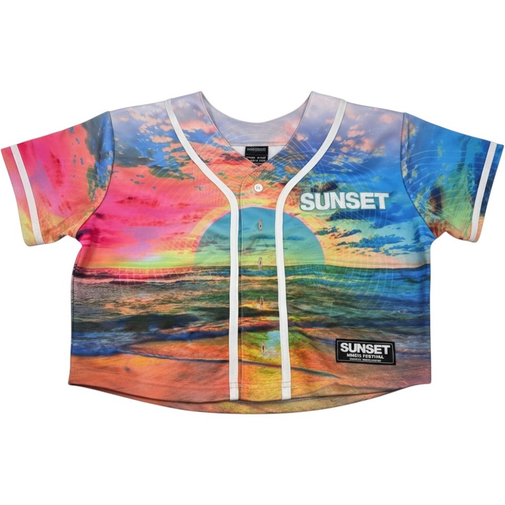 Sunset Music Festival Tampa 2023 Baseball Jersey Fest Express Beach Small T2